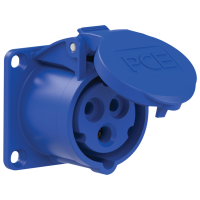 PCE CEE 16 A/240 V - 3P Socket female Blau