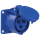 PCE CEE 16 A/240 V - 3P Socket female Blau
