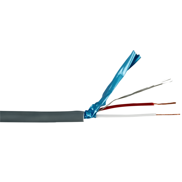 DAP MC-222-Cca-S1b-d2-a1 CPR Microphone Cable EN 50575 - 2x 0,2 mm² - 100 m auf Spule - schwarze Ummantelung