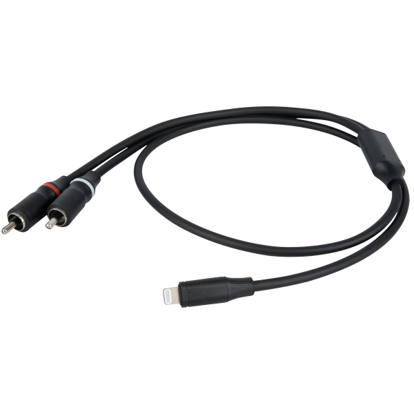 DAP FL100 - Lightning to 2 RCA male 0.75 m