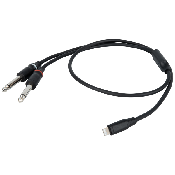 DAP FL101 - Lightning to 2 Mono Jack L/R 1,5 m