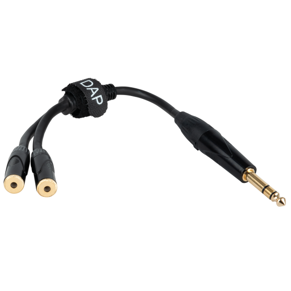 DAP FLA5 – male stereo jack to 2 female stereo mini-jack 0,3 m, schwarz