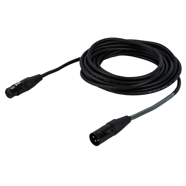DAP FLR09 - DMX/AES-EBU XLR/M 3P to XLR/F 3P 10 m - Silver plated