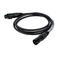 DAP FLR73 - IP65 DMX/AES-EBU XLR/M 3P to XLR/F 3P Rean...