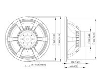 LAVOCE WAN143.0 13,5 Zoll  Subwoofer, Neodym, Alukorb