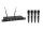 OMNITRONIC UHF-604 4-Kanal Funkmikrofon-System 823-832/863-865 MHz