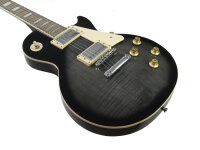 DIMAVERY LP-750 Electric Guitar, Translucent gray blackburst