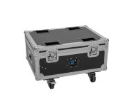 ROADINGER Flightcase 4x AKKU MBT-3 mit Rollen und...