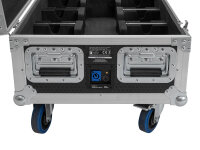 ROADINGER Flightcase 6x AKKU UP-4 QCL Spot QuickDMX MK2 mit Ladefunktion und Rollen
