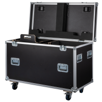 SHOWTEC Case for 2x Showtec Goliath Penn Elcom-Hardware und Lenkrollen mit Bremse