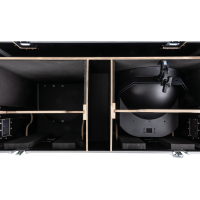 SHOWTEC Case for 2x Showtec Goliath Penn Elcom-Hardware und Lenkrollen mit Bremse