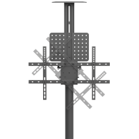 SHOWGEAR Flatscreen Trolley 9 For 37” - 70”, adjustable height and tilt