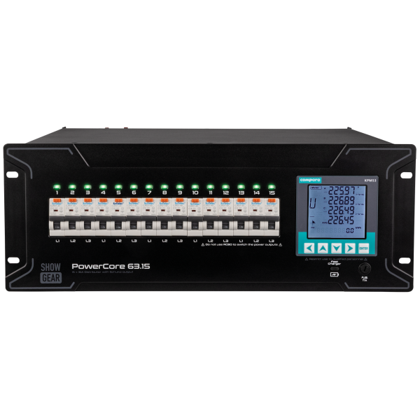 SHOWGEAR PowerCore 63.15 15x Schuko 15x Schuko