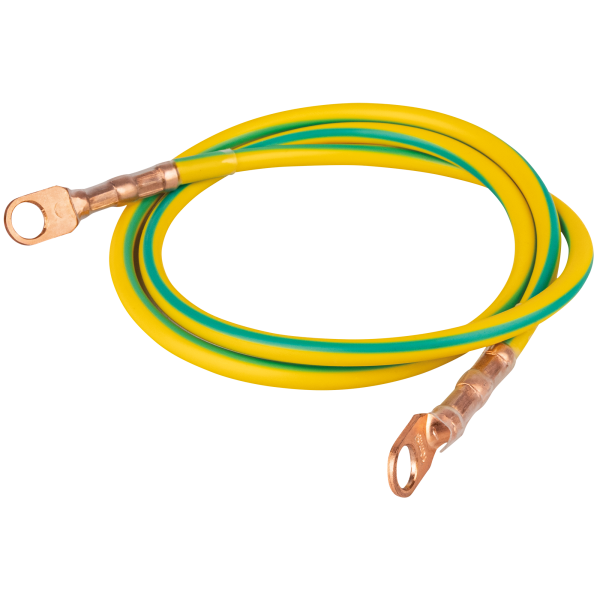SHOWGEAR PowerCore Grounding Cable 0.5 m, 25 mm², M10 eyelets 0,5 m, 25 mm², M10-Ösen