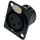DAP XLR 3P Chassis - female Black housing Black housing