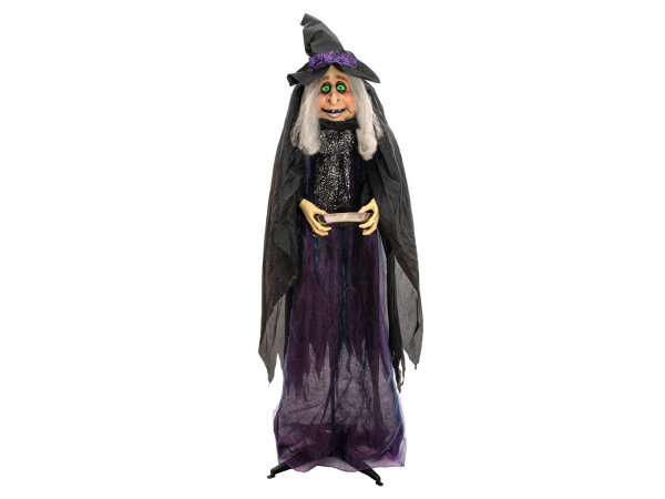 EUROPALMS Halloween Figure Witch Marie, animated, 180cm