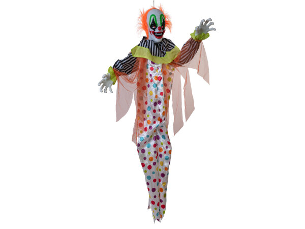 EUROPALMS Halloween Figure Clown Curby, animated, 155cm