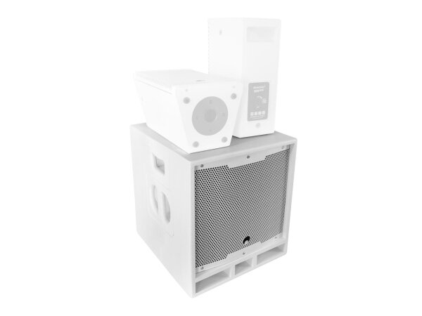 OMNITRONIC MAXX-1206DSP 2.1 Aktiv-Subwoofer 12 Zoll  weiß