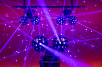 SHOWTEC FireBall PRO Dual Ball RGBW effect light Licht mit dualem RGBW-Discokugel-Effekt