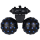 SHOWTEC FireBall PRO Dual Ball RGBW effect light Licht mit dualem RGBW-Discokugel-Effekt