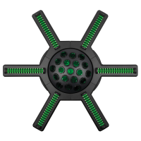 SHOWTEC Hurricane 320 RGBW moonflower effect with spinning arms