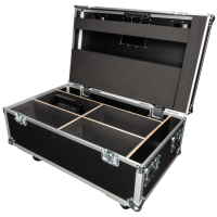 SHOWTEC Case for 4x Titan Strobe 1000 FX / Titan Matrix FX Penn Elcom Butterfly-Verschlüssen und deckelgriff - lenkrollen mit Bremse