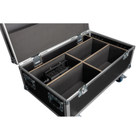 SHOWTEC Case for 4x Titan Strobe 1000 FX / Titan Matrix FX Penn Elcom Butterfly-Verschlüssen und deckelgriff - lenkrollen mit Bremse