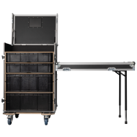 SHOWGEAR Storage Case 2 With 4 crates and two work surfaces