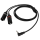 DAP FL118 - male stereo right-angled mini-jack to 2 XLR/M 3P 1.5 m 150 cm