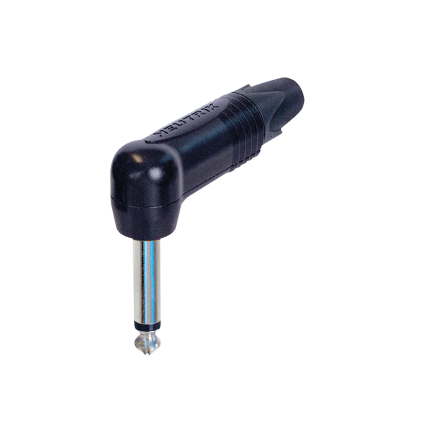NEUTRIK Jack Plug 6.3 mm Mono - 90° Schwarzes Gehäuse