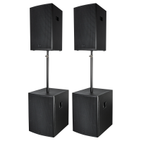 DAP NRG Set 1518 Passive PA set with 15” tops and...