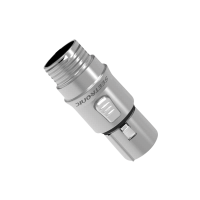SEETRONIC XLR 5P Connector - female Gold contacts - stainless-steel housing
