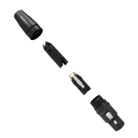 SEETRONIC XLR 5P Connector - female Goldkontakte - schwarzes Gehäuse