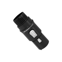 SEETRONIC XLR 5P Connector - female Goldkontakte - schwarzes Gehäuse