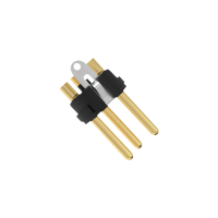SEETRONIC XLR 3P Connector - male Goldkontakte - schwarzes Gehäuse