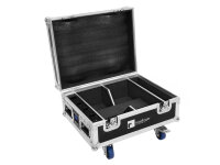 EUROLITE Set 4x AKKU IP UP-4 QCL Spot QuickDMX MK2 + Flightcase mit Rollen und Ladefunktion