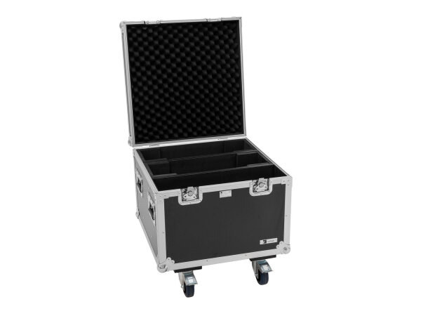 ROADINGER Flightcase PRO 2x IP Mega SWING mit Rollen