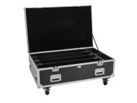 ROADINGER Flightcase PRO 4x LED BAR-8 SWING mit Rollen