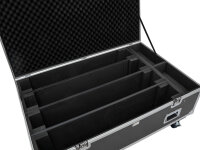 ROADINGER Flightcase PRO 4x LED BAR-8 SWING mit Rollen