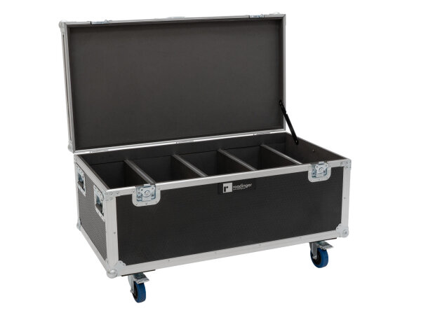 ROADINGER Flightcase 4x Multiflood IP 18x10W RGBW Wash CRMX, with wheels MK2