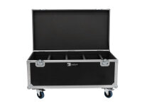 ROADINGER Flightcase 4x Multiflood IP 18x10W RGBW Wash CRMX, with wheels MK2